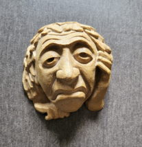 Oxford Gargoyle Style Grotesque Face Plaque - $19.99