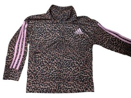 Adidas Toddler Girl Cheeta Full Zip Hoodie Size 24 Months EXCELLENT Condition - £7.02 GBP