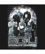 Stargate Universe Gate Main Cast and Logo Black T-Shirt NEW UNWORN - £11.39 GBP