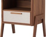 Heaton 1 Drawer Side/End Table, Brown - £186.37 GBP