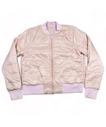 Lululemon Non-Stop Bomber Jacket Womens 12 Pink Reversible Insulated Zip... - £29.89 GBP