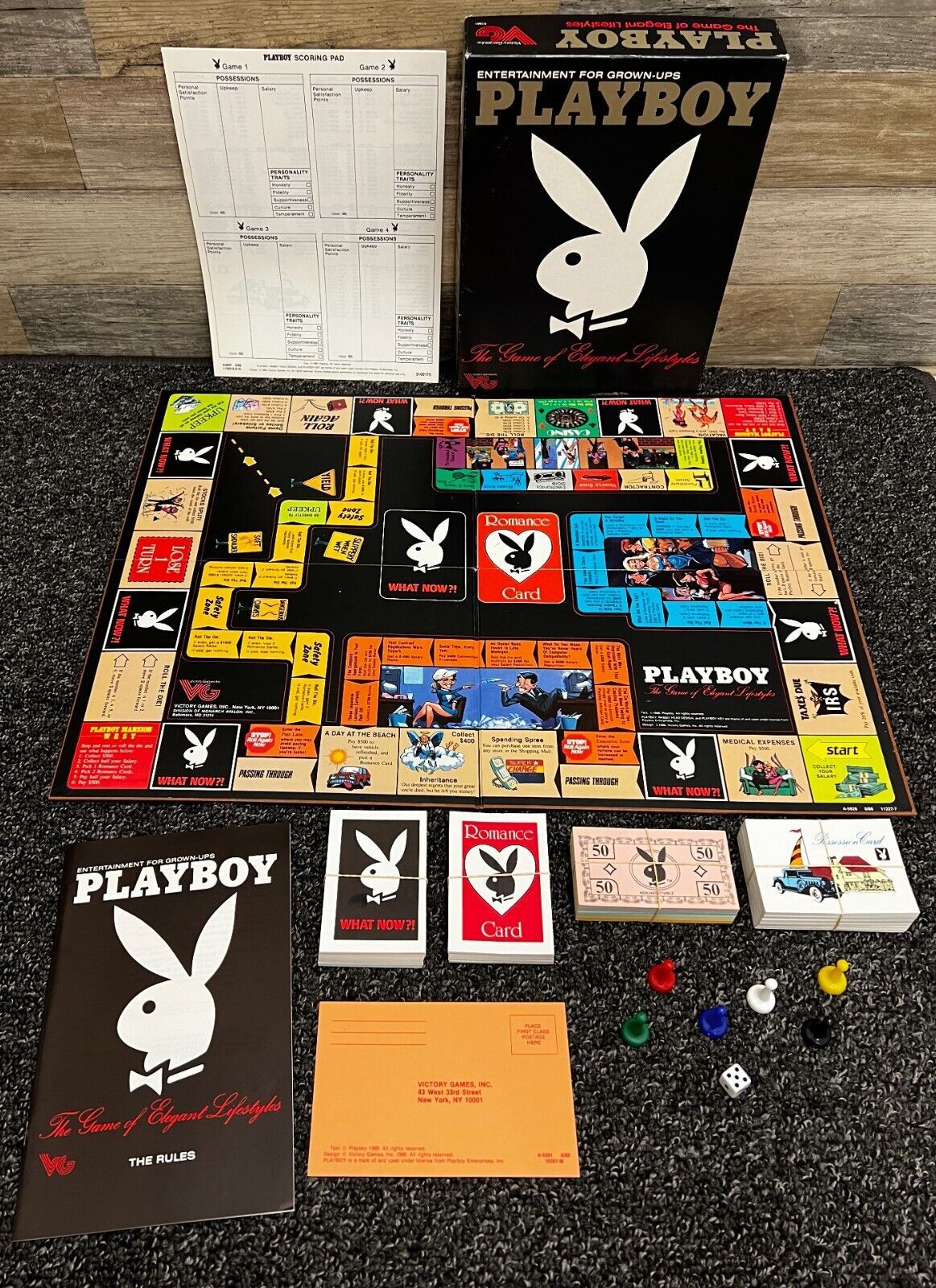 Playboy Board Game "The Game of Elegant Lifestyles" 1986 Hugh Hefner ~ Vintage - $24.18