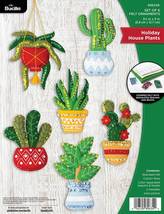 DIY Bucilla Holiday House Plants Summer Felt Ornament Kit 89634E - $36.95