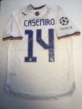 Casemiro Real Madrid UCL Final Match Slim White Home Soccer Jersey 2021-2022 - $110.00