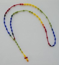 Quality 4 Colors Corded Necklace Rosary - £6.83 GBP