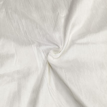 Pure White Color Raw Silk Dupion, Handloom Silk Dupion Fabric, Faux Silk Fabric  - £11.59 GBP