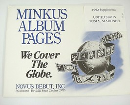 Minkus 1992 United States Postal Stationery Supplement No 13 NOS - $4.69