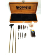 Hoppe&#39;s Gun Cleaning Kit in Wooden Storage Box - Measures 15&quot; x 6&quot; - $25.73