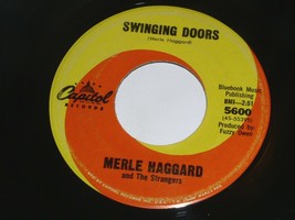 Merle Haggard Swinging Doors The Girl Turned Ripe 45 Rpm Record Capitol ... - £9.57 GBP