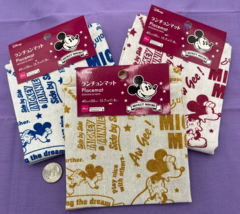 Disney Mickey Mouse Fabric Placemats - 15.7&quot; x 11.8&quot; - Set of 3 in Various Color - £35.30 GBP