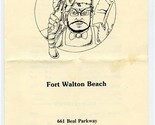 Rajun Cajun Restaurant Menu Beal Parkway Fort Walton Beach Florida 1985 - $18.81