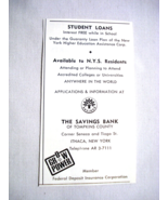 1972 Ad The Savings Bank of Tompkins County, Corner Seneca &amp; Tioga, Itha... - $12.32 CAD