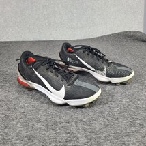 Nike Force Zoom Trout 7 Pro Baseball Cleats Black/White CQ7224-009 Sz 9 US Metal - £18.00 GBP