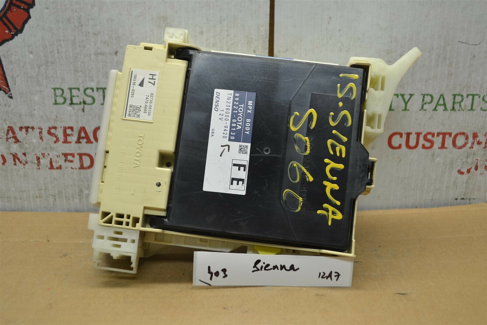 2015-17 Toyota Sienna Multiplex Network Body Control 8922108130 Module 4... - $61.73