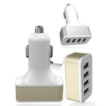 Color: Golden - QUAD PORTS USB Car Adapter and Charger - $828.61 MXN