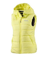 Bench Womens Reflective Yellow Trickster II Gillet Bubble Vest w Hood NWT - £32.59 GBP