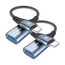 Usb C Cable 2-Pack 0.5Ft Usb C To Usb Adapter Type C Male To Usb 3.1 Fem... - £14.83 GBP