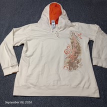 Harley Davidson Hoodie Women Plus 1X Off White Pullover Sweatshirt - £17.52 GBP