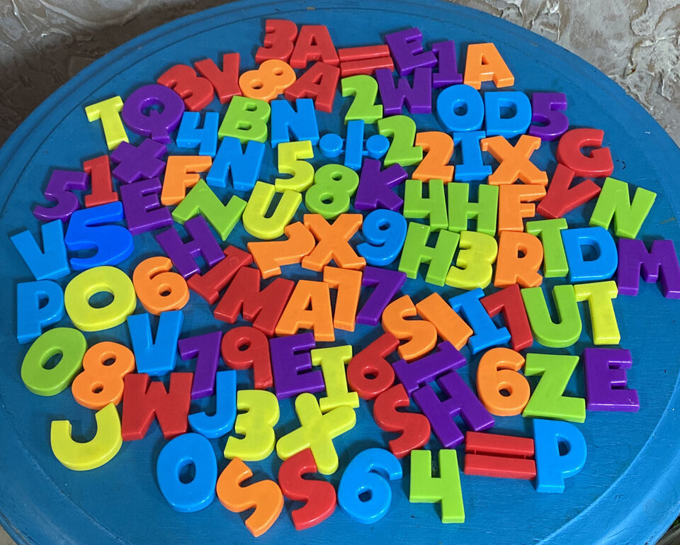 Primary image for Lot of 94 Magnetic Plastic Letters 1" Unbranded