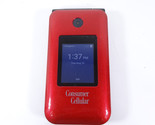Consumer Cellular Z2335CC 2.8&quot; Display Link II Classic Flip Phone, Red - $26.99