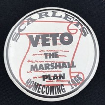 Mankato Scarlets Vintage Pin Button MHS Football MN 1968 Homecoming Marshall 60s - $30.04