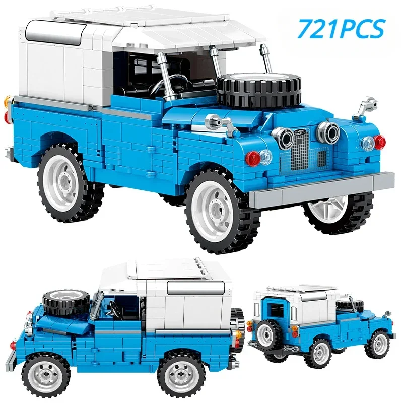 New Technical City Mechanical Retro Off Road Vehicle Building Blocks Roadster - £46.84 GBP