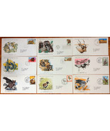 WORLDWIDE 1976-1979  WILDLIFE VERY FINE 9 x FDC + 9 CARD DIFERENT COUNTR... - £6.23 GBP