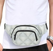 Leather Alike Style Waist Bag with 3 Compartment - $38.00