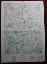 1951 Original Military Topographic Map Obrenovac Plan Belgrade Serbia Yugoslavia - £40.24 GBP