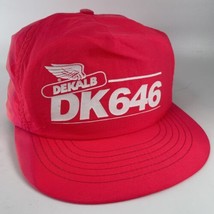 Dekalb DK646 Neon Pink Snap Back Farmer Hat Cap Ag Seed Corn Swingster USA KCMO - £11.53 GBP