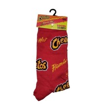 Flamin Hot Cheetos Crew Crazy Socks Mens Womens Red Unique Fun - $9.89