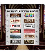 Faith, Jesus, Religious Bumper Sticker or Magnet | Jesus Christ Decal - $5.41 CAD+