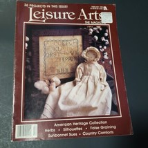 Leisure Arts The Magazine Feb 1990 Amish Mini Quilts Sunbonnet Sues - £3.62 GBP