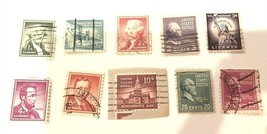 US Postage Stamp Lot Presidents Cancelled 50s 60s 1 1.25 2 3 4 6 10 20 25 Cents - £10.24 GBP