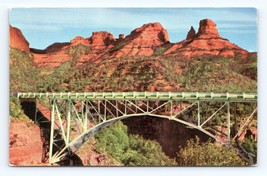 Midgely Bridge Highway 89 Oak Creek Canyon Arizona AZ UNP Chrome Postcar... - £2.13 GBP