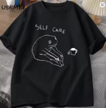Funny Frog Self Care T-Shirt Retro Cottagecore Frog Printed Tshirt Unise... - $554.45 MXN