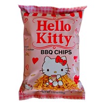 HELLO KITTY Wheat Cracker BBQ Chips 3.53oz/100g - $73.34 MXN