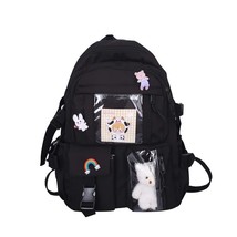 Cute Women&#39;s Backpack Waterproof Multi Pocket Nylon School Bag Girls Kawaii Outd - £118.00 GBP