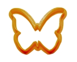 6x Butterfly Outline Fondant Cutter Cupcake Topper 1.75 IN USA FD249 - £5.56 GBP