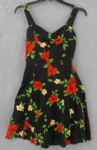 Royal Hawaiian Creations Womens Dress SZ XL Floral Adjustable Straps Ple... - £23.46 GBP