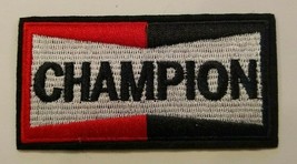 Champion Spark Plugs PATCH~Embroidered~3 1/2&quot; x 1 3/4&quot;~Iron Sew~Ships FREE - $4.66