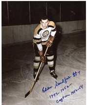 Boston Bruins Ed Sandford Autographed 8x10 Photo With Coa - £22.87 GBP