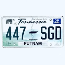 2009 United States Tennessee Putnam County Passenger License Plate 447 SGD - $207.14 MXN