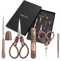 Embroidery Scissors Kits Include 2 Pairs Vintage Scissors, European Style Sewing - £33.68 GBP