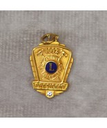 Lions Club President 100% Attendance 10K GF Gold Filled Pendant Charm w/... - $19.59