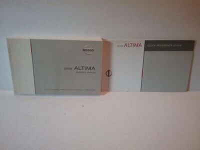 2006 Nissan Altima Owner&#39;s Manual Original - $33.84
