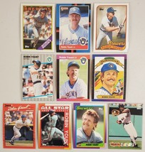 Robin Yount Lot of 9 MLB Baseball from 80&#39;s &amp; 90&#39;s Milwaukee Brewers - £8.10 GBP