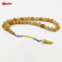 Tasbih gemstone Natural Quartzite Jade Muslim prayer beads gfit misbaha ... - $56.40