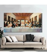 Last Supper of Marilyn Monroe with Music Stars Canvas Wall Art Posters - $9.80+