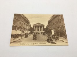 Paris La Rue Royale Et La Madeleine Ernest Antique Cars Carte Postale Fr... - £25.41 GBP